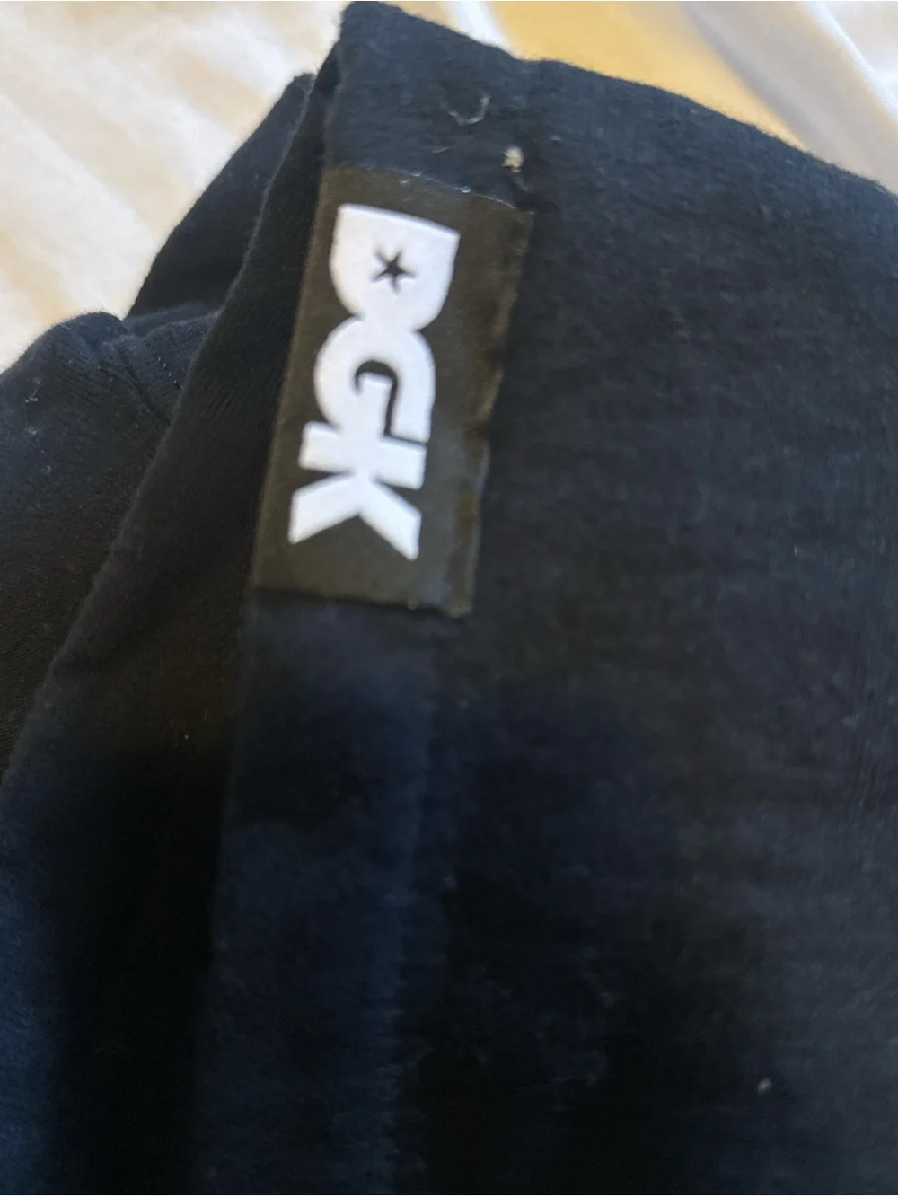 DGK Black Hooded Sweatshirt with Small Chest Patch